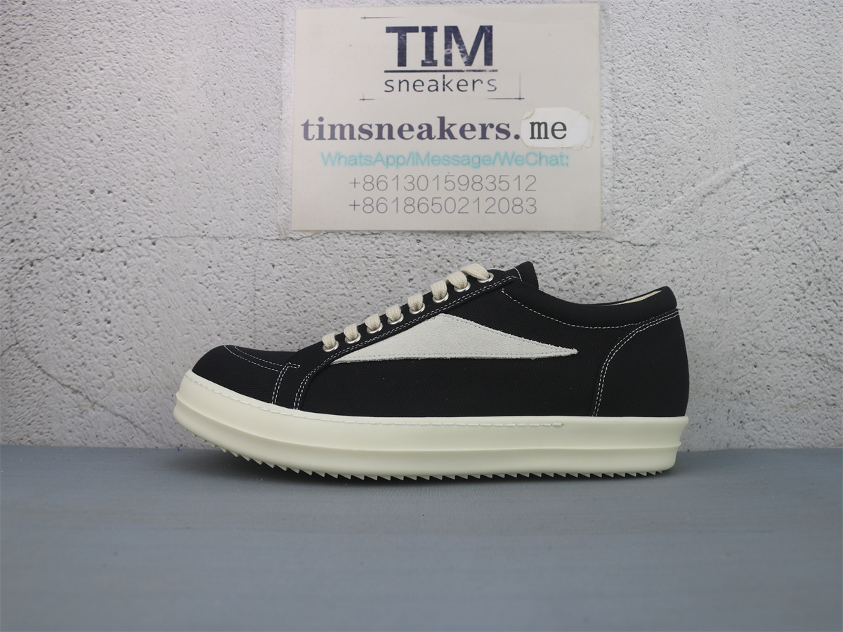 Rick Owens DRKSHDW Vintage Black Canvas Sneakers